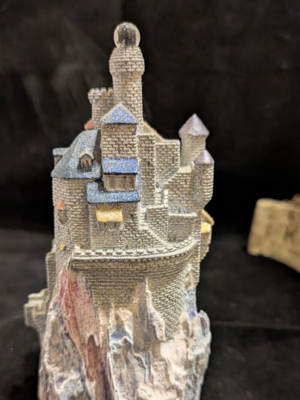 Enchanted City “Castle of Avalon" 1992 hydrostone fantasy sculpture.